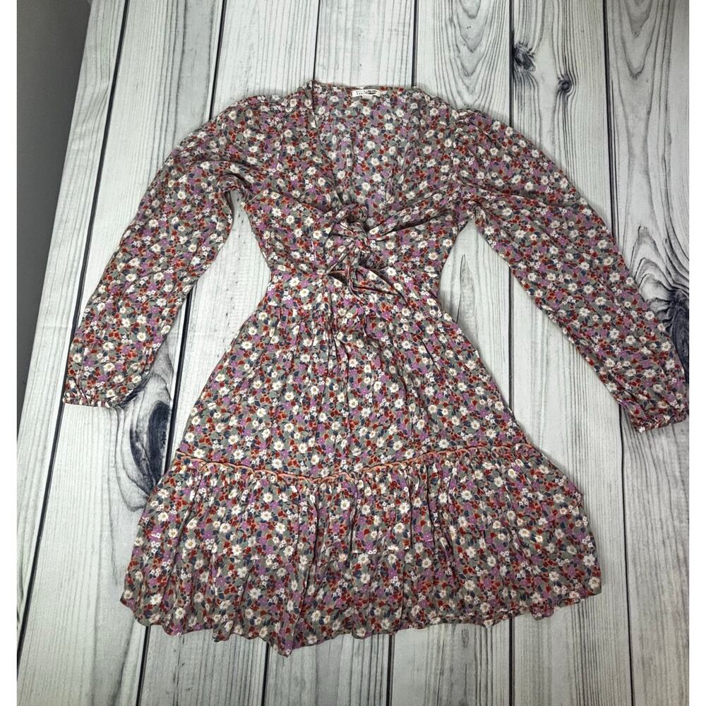 Billabong x The Salty Blonde Sz Small Boho Tie Front Cut Out Dress